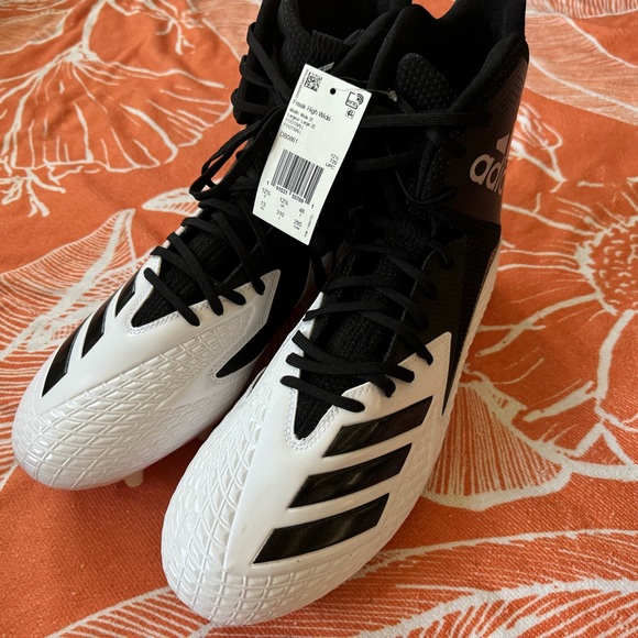Adidas Freak High Wide Black and White Cleats main image 9